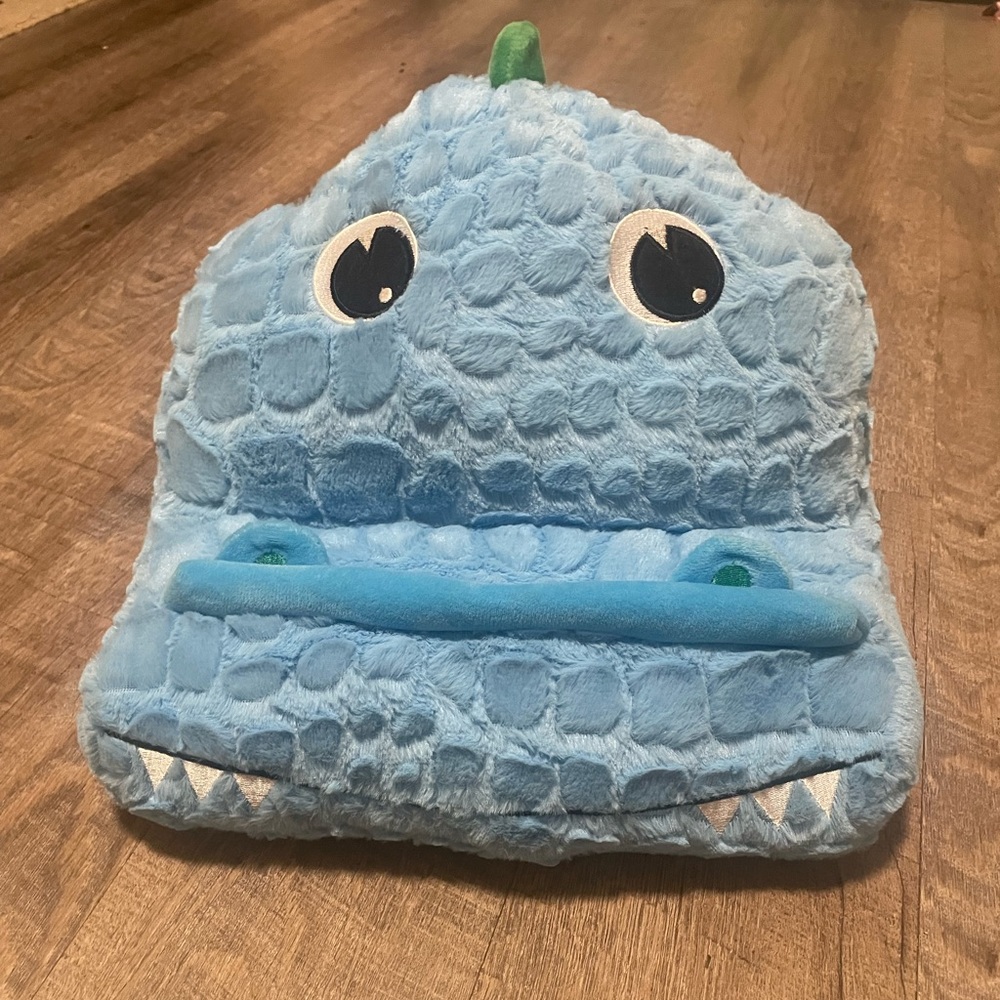 Bee happy blue monster tablet pillow holder